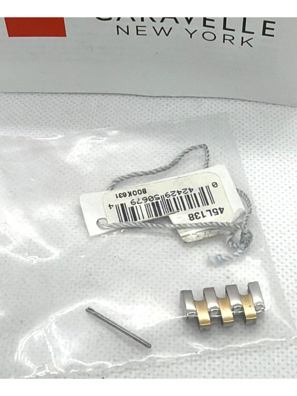 Caravelle New York Ladies Watch Box Tags Extra Links Parts Repair Non-Working - Picture 6 of 16
